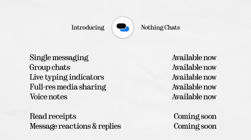 Nothing Chats App 