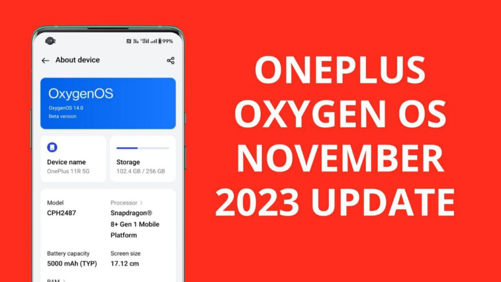 OxygenOS November 2023 Update