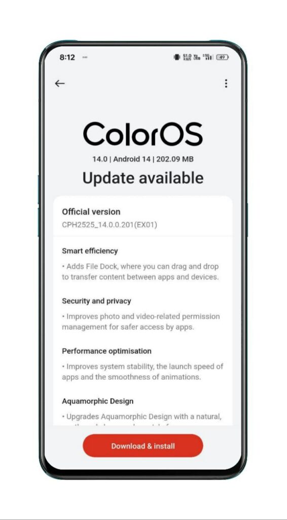 ColorOS 14 Stable Update