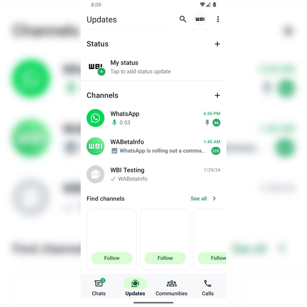 WhatsApp Channel Pin Feature
