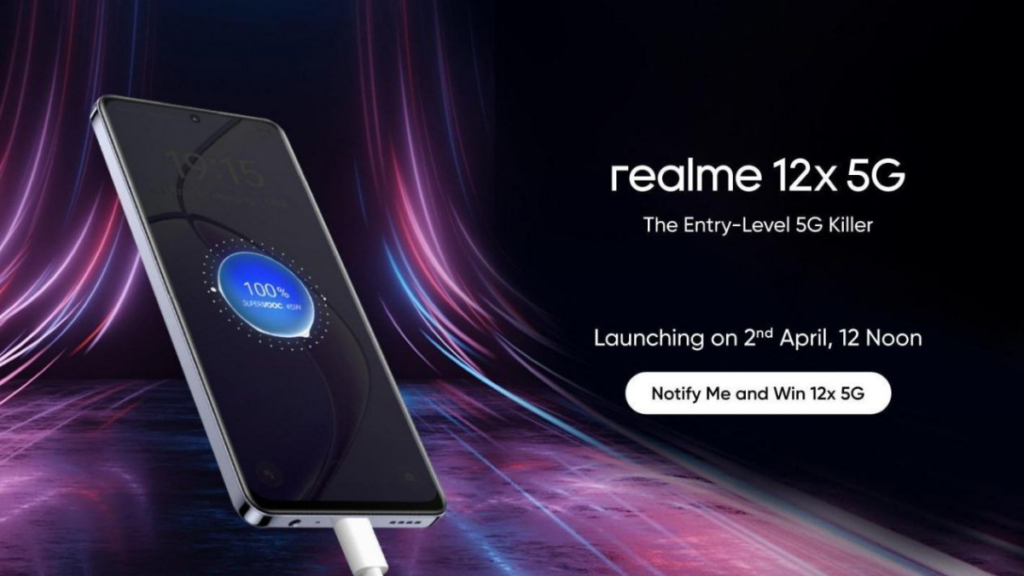 Realme 12x 5G is launching in India next week with Dynamic Button and more features
