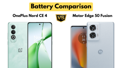 OnePlus Nord CE 4 vs Motorola Edge 50 Fusion Battery Comparison