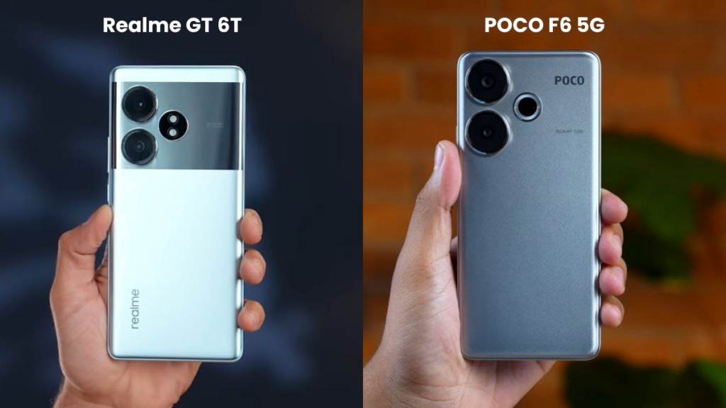 Realme GT 6T vs Poco F6 5G: Design