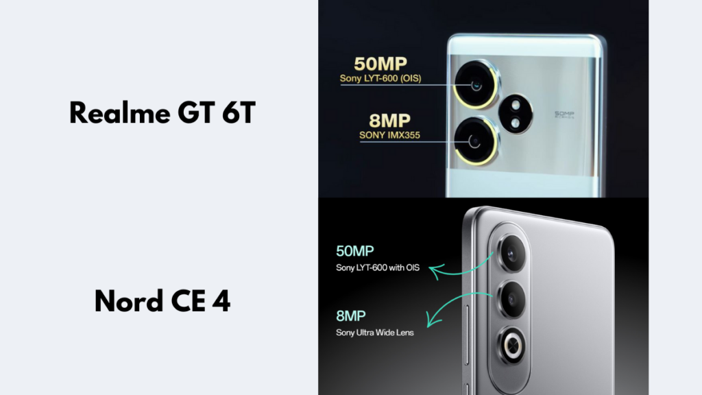 Realme GT 6T vs OnePlus Nord CE 4