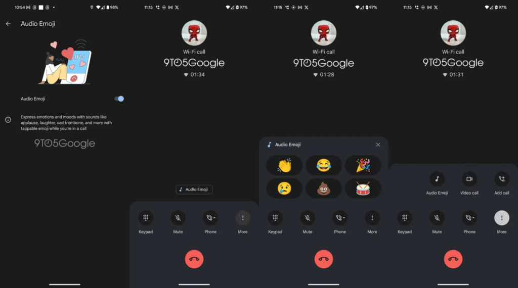 Google rolling out Audio Emoji Feature in Google Dialer for its devices