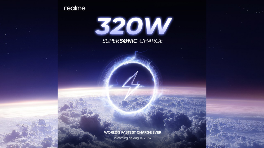 Realme Officially Announces 320W Supersonic Charge Technology: World's Fastest Charge Ever