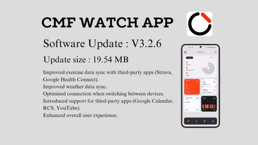 CMF Watch App Gets New Update With Improved Data Sync And Support Third-Party Apps